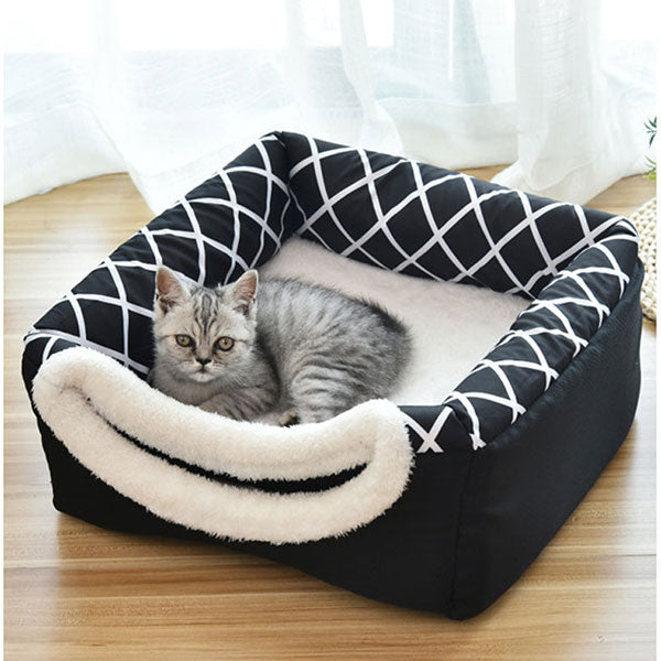 Kittyone- Katzenbett, 2 in 1 , kuschlig, gemütlich