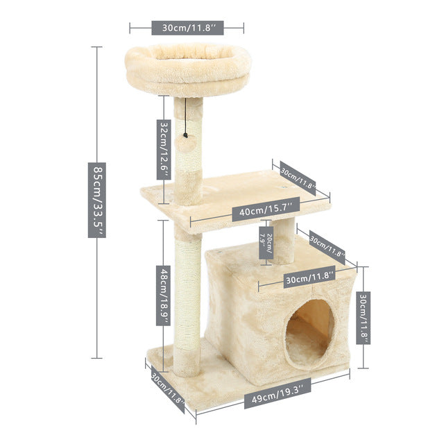 Kittyone- Kratzbaum, höhle, gemütlich, kuschlig